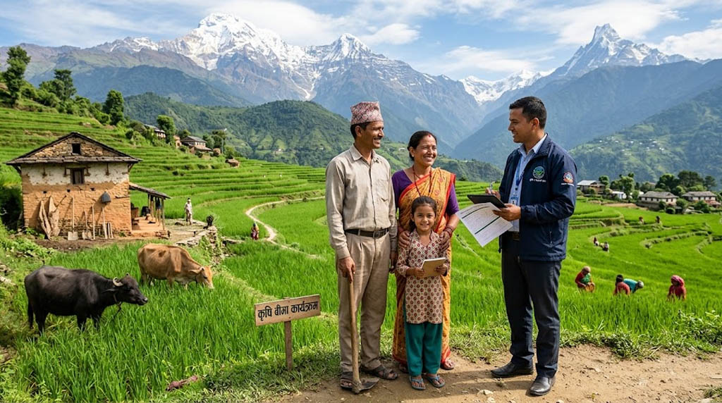 कृषि बीमामा नयाँ व्यवस्था : एक करोडसम्म ८० प्रतिशत अनुदान